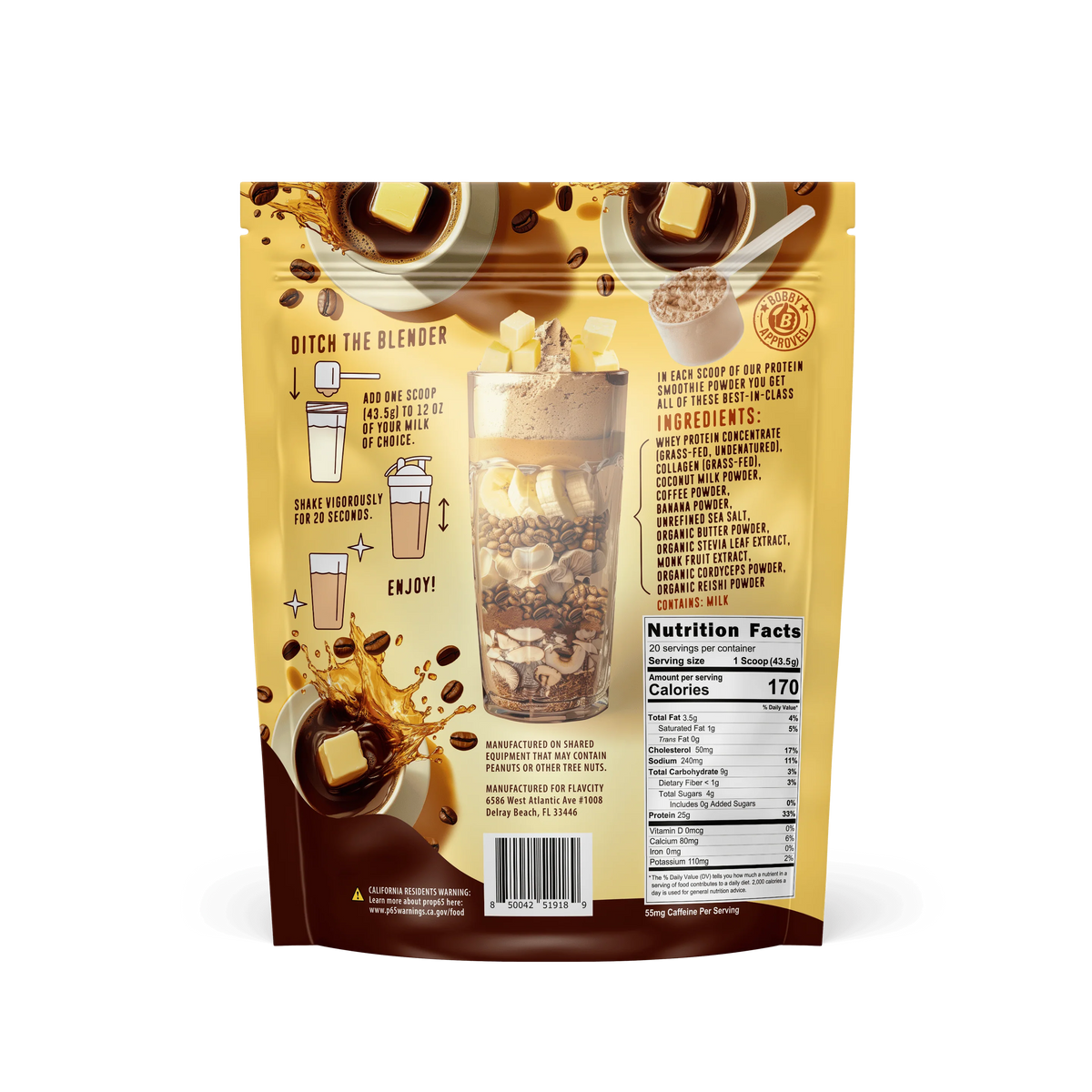 Butter Coffee Protein Smoothie